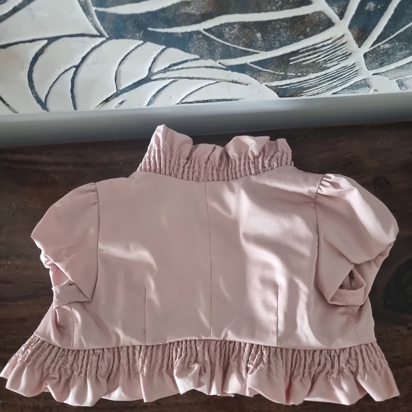 ✨️Womens Pink bolero jacket in dusty pink✨️ - Picture 2 of 11